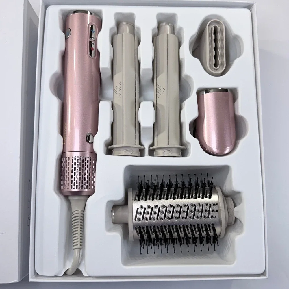 NEW Fentgo Air Styling & Drying System 5-in-1 Multi-Styler Pink Gold TD-2301